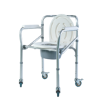 Cadeira Sanitária Dobrável com Rodas